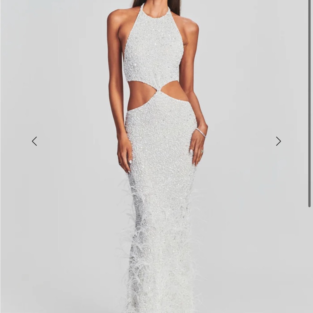 Retrofete White Cutout Gown